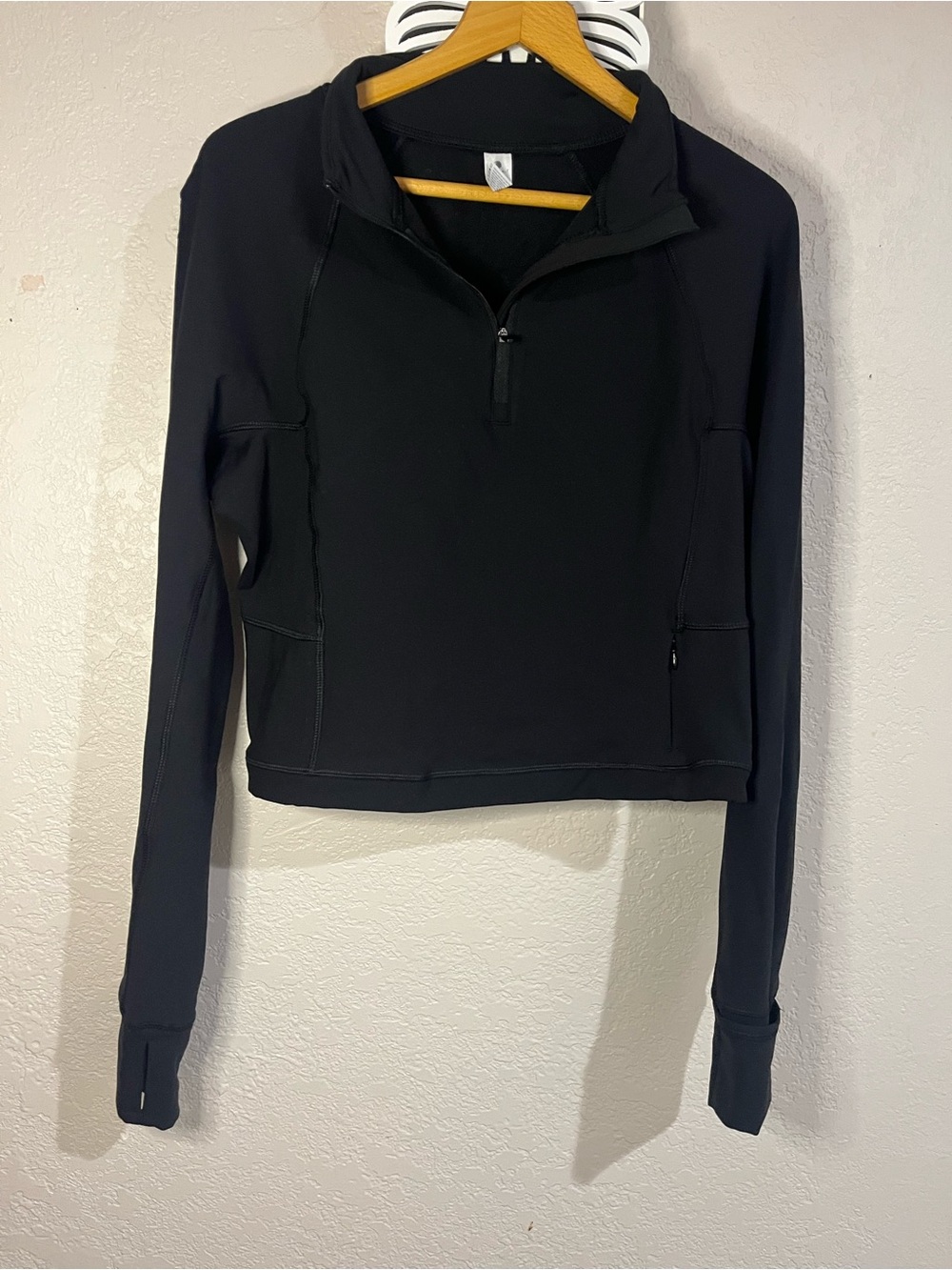 Yogalicious Black Quarter-Zip Performance Hoodie